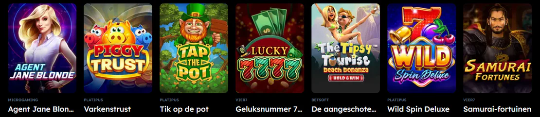 Roulette, kaarten en crash